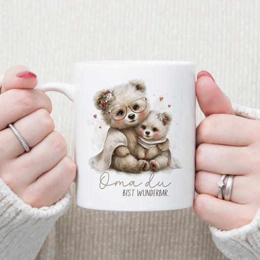 Tasse Bären "Oma, du bist wunderbar"
