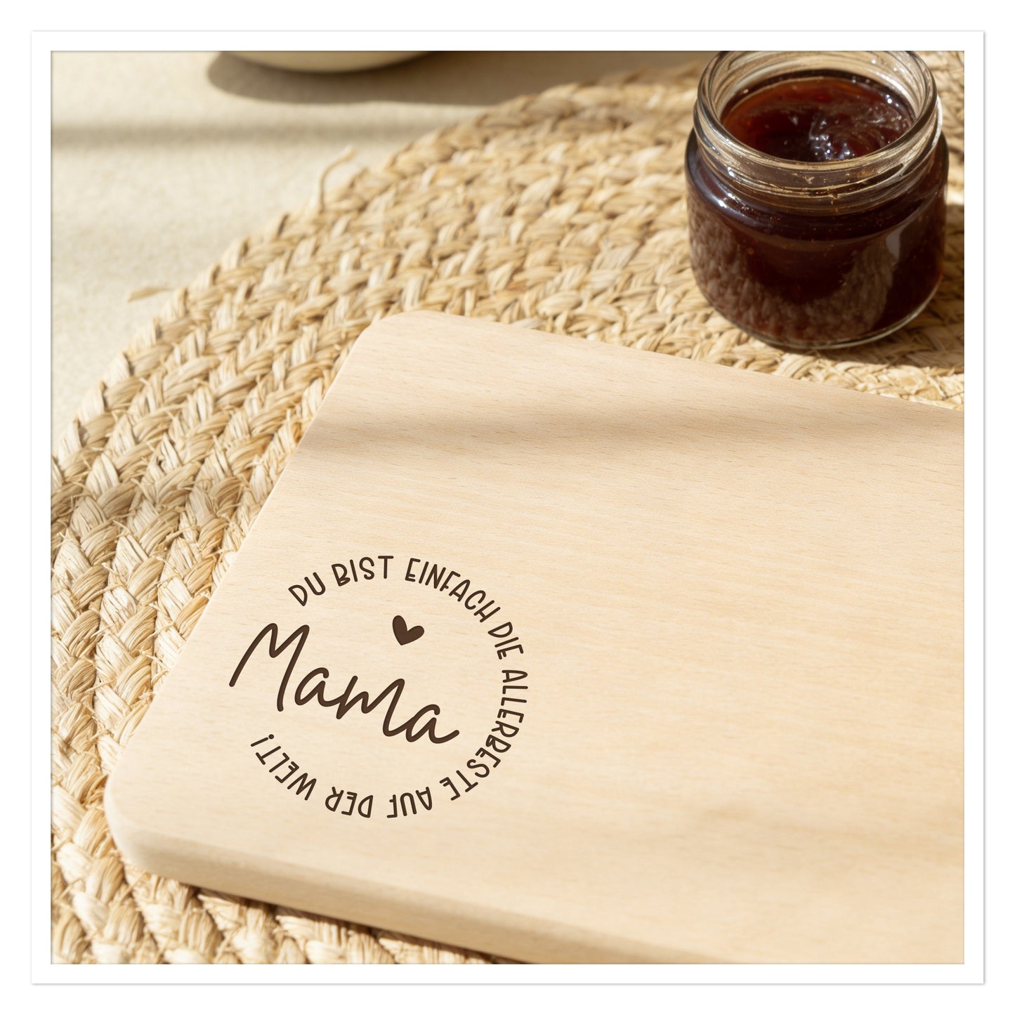 Frühstücksbrett Mama Holz „Du bist einfach die Allerbeste“