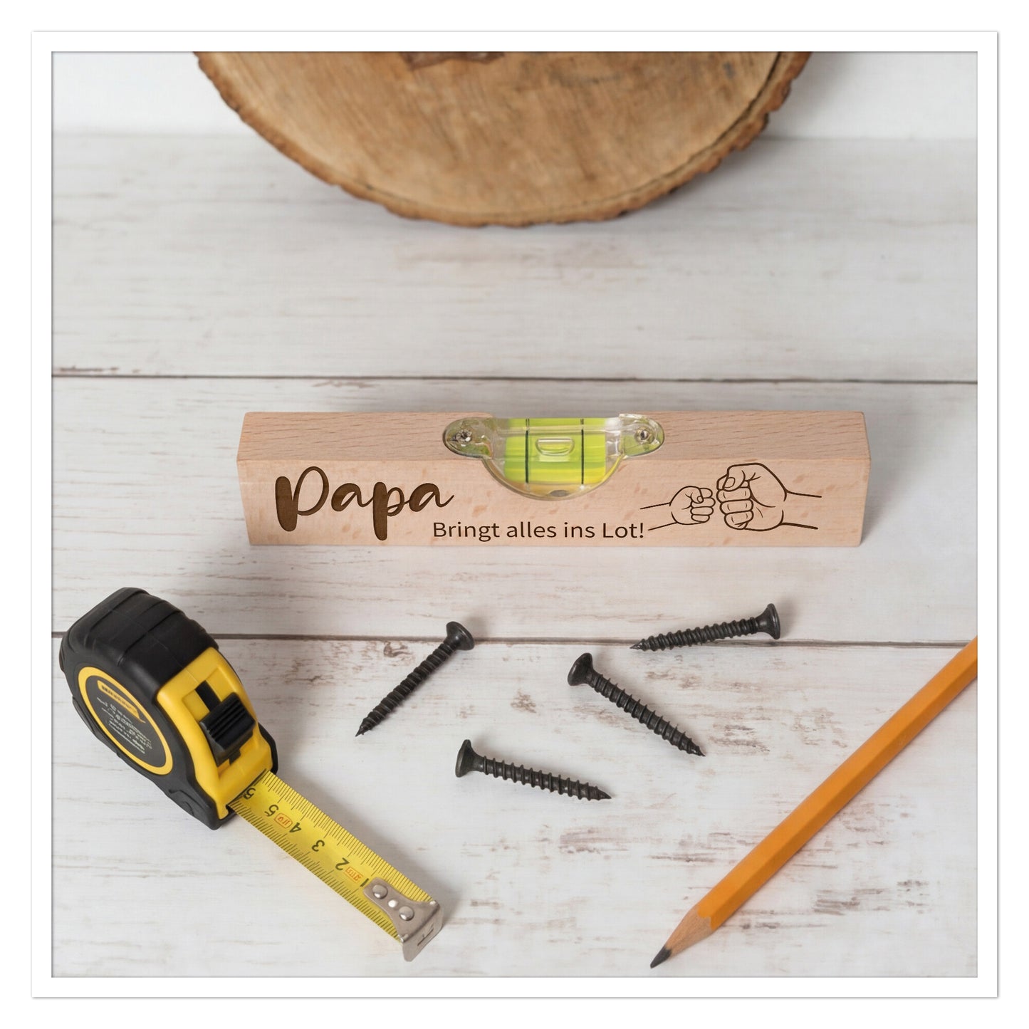 Mini Wasserwaage – Papa Bring alles ins Lot