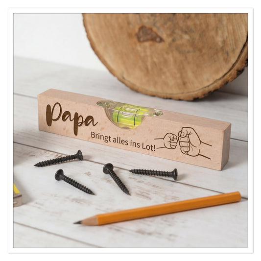 Mini Wasserwaage – Papa Bring alles ins Lot