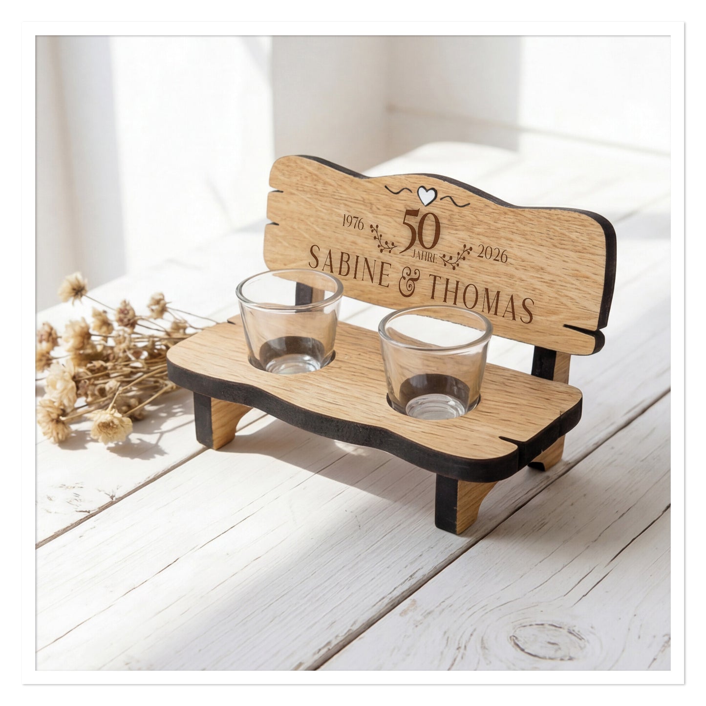 Schnapsbank 50 Jahre Goldene Hochzeit personalisiert