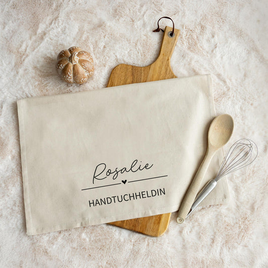 Personalisiertes Geschirrtuch mit Name & Wunschtext