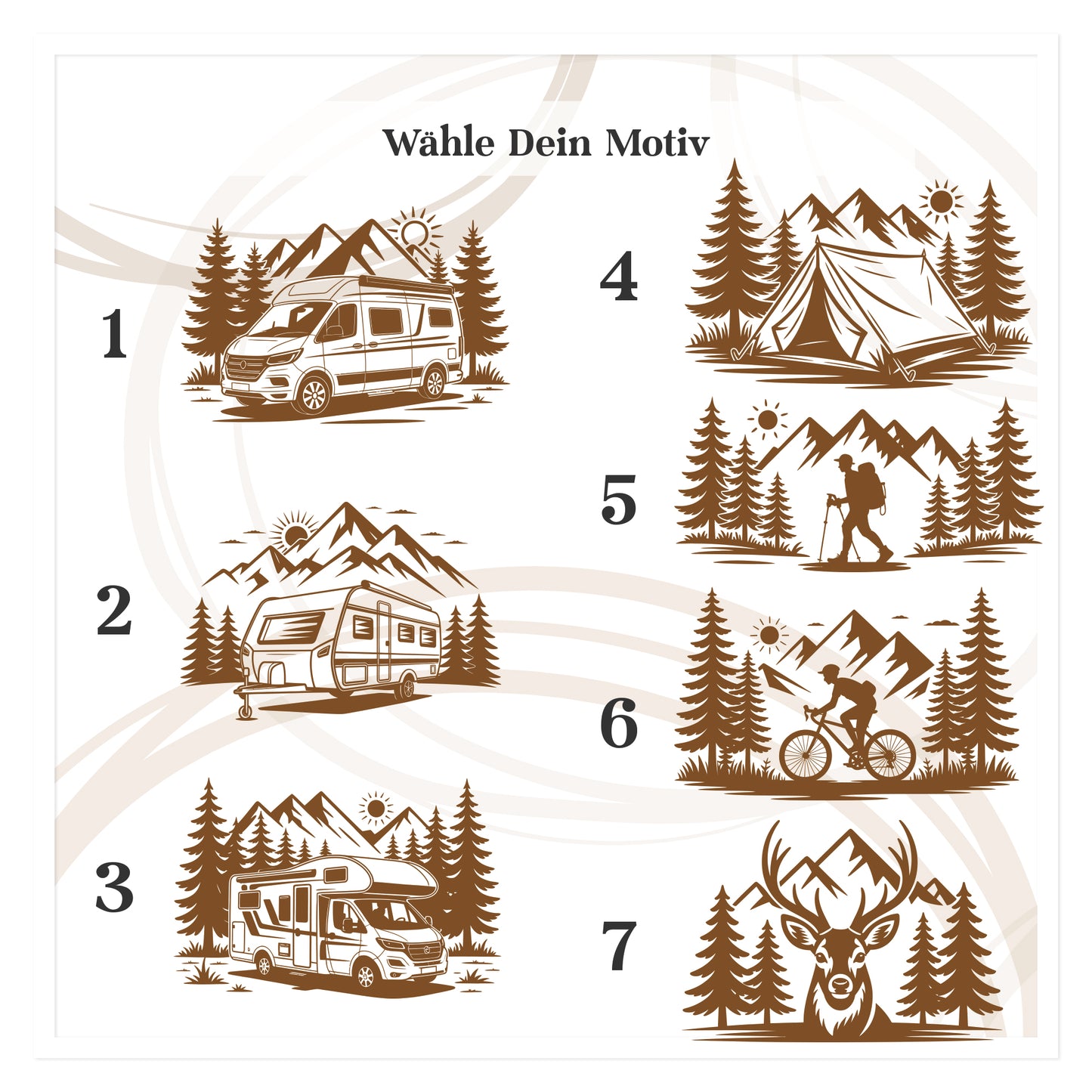 Personalisiertes Frühstücksbrett Outdoor