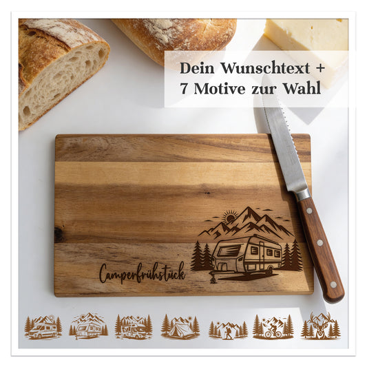 Personalisiertes Frühstücksbrett Outdoor