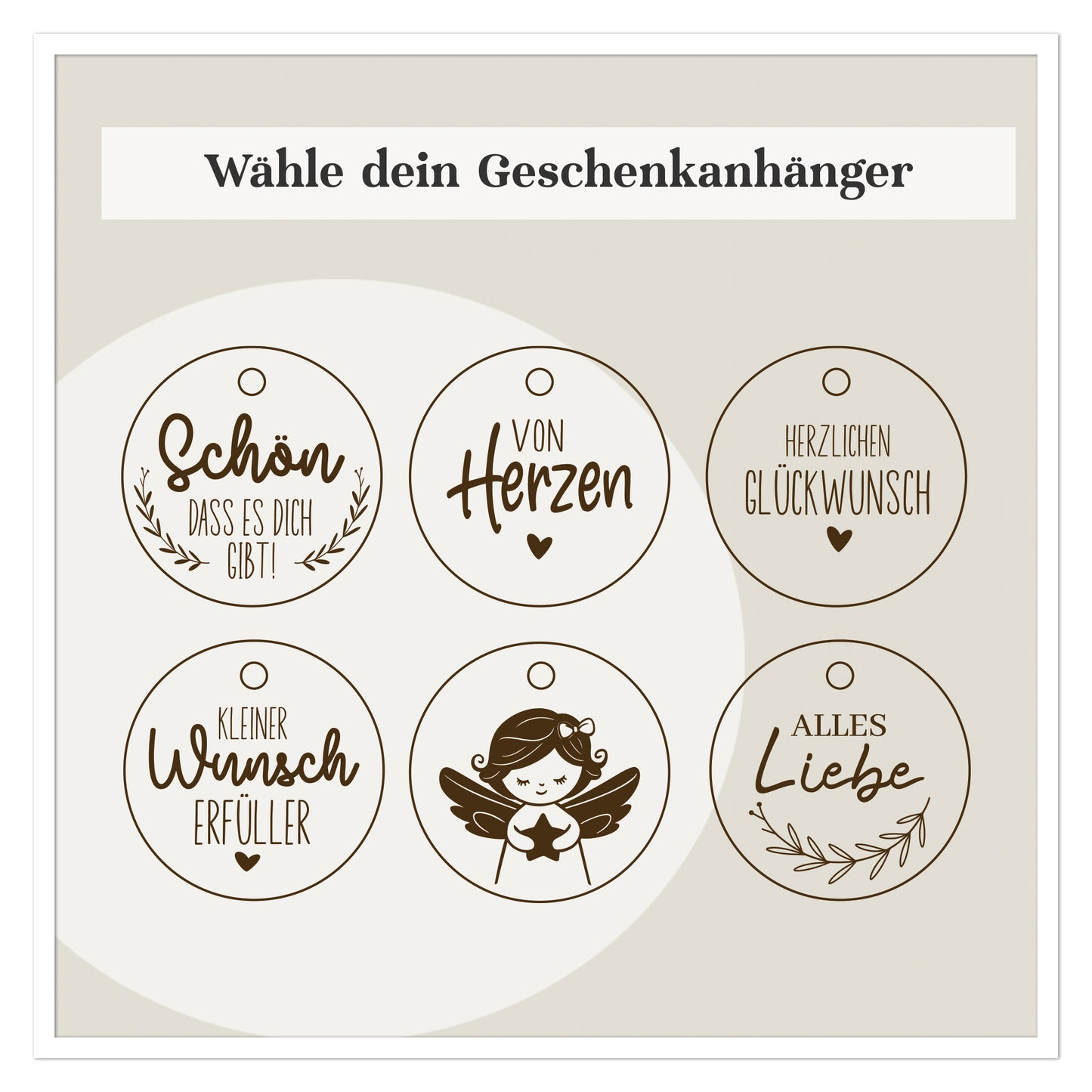 Geldgeschenk Taufe Holzbox mit Boot, Herz und Fischen