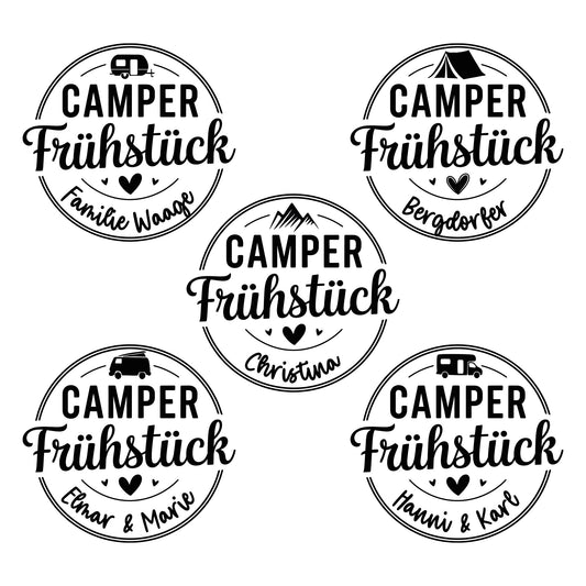 Personalisierter Brötchenkorb für Camper