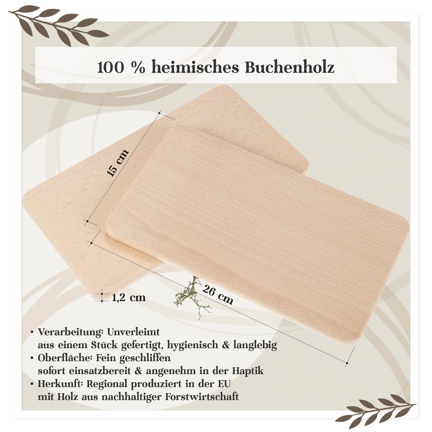 Personalisiertes Frühstücksbrett mit Tiermotiv & Name