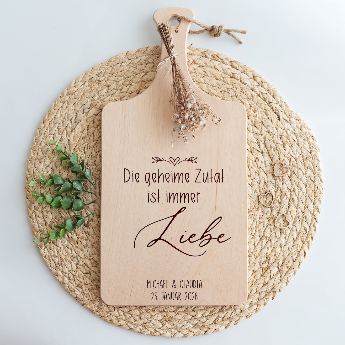 Holzschneidebrett Geheime Zutat