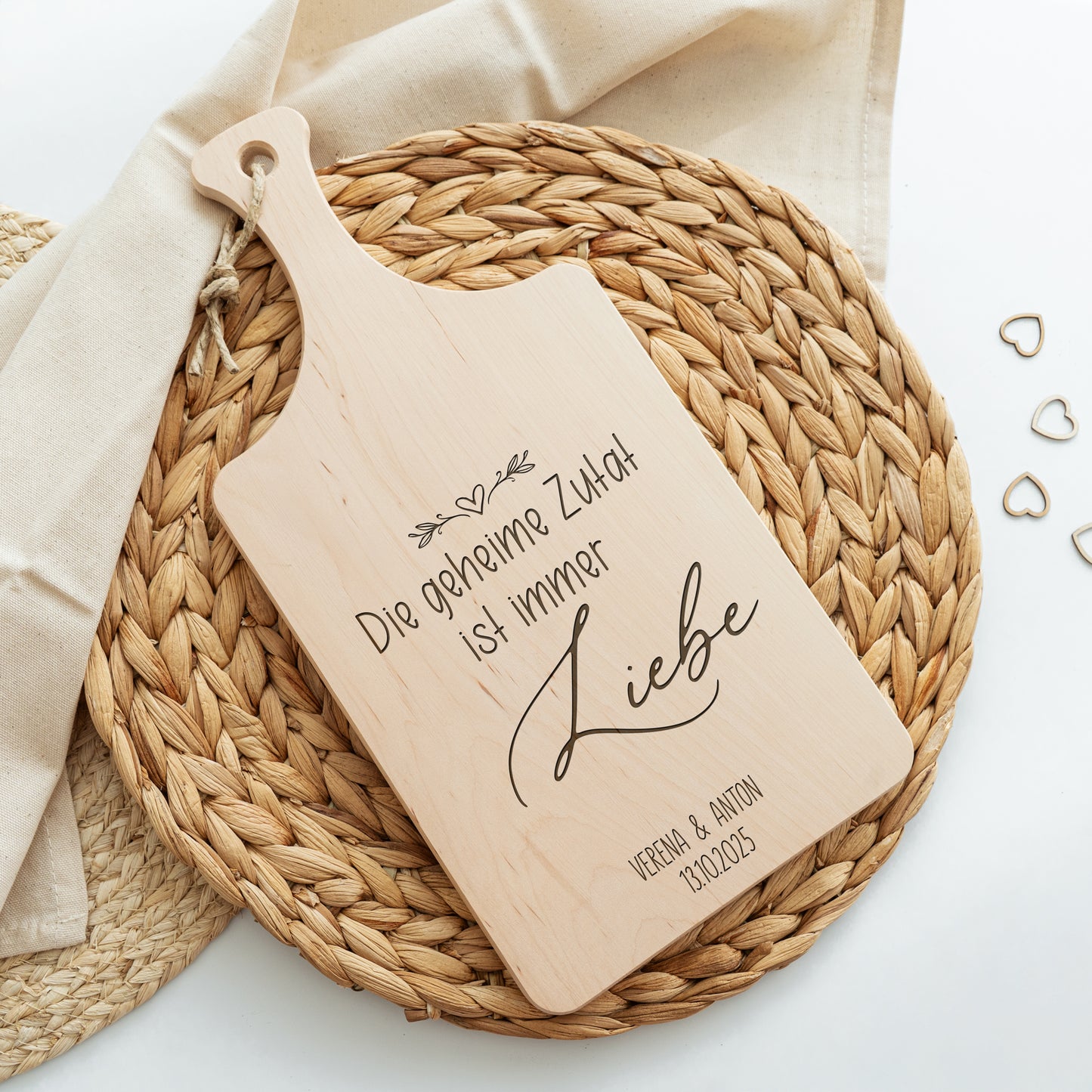 Holzschneidebrett Geheime Zutat