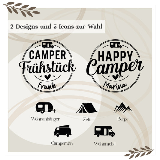 Personalisierter Brötchenkorb für Camper