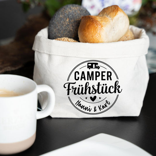Personalisierter Brötchenkorb für Camper