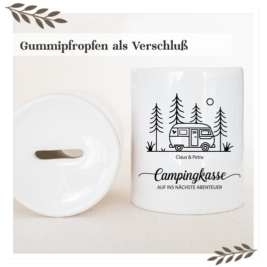 Spardose Campingkasse personalisiert