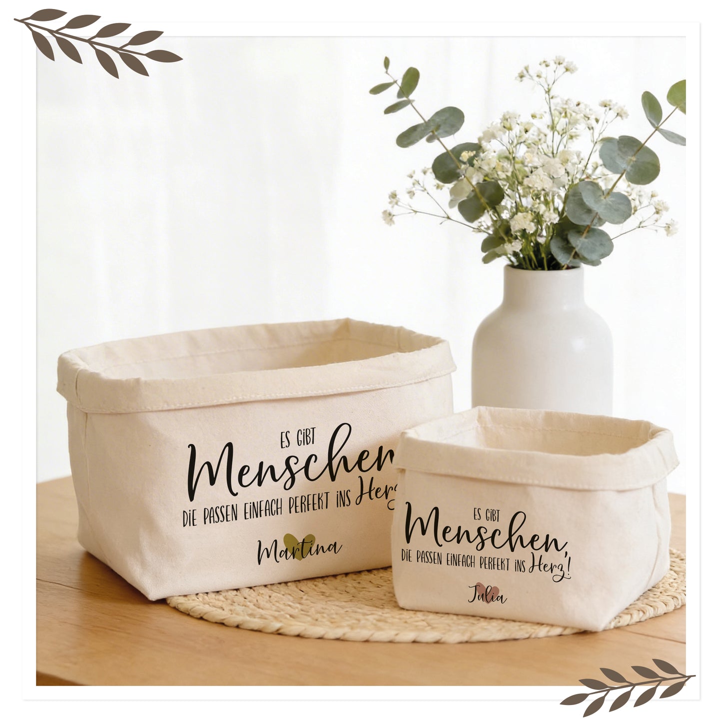 Personalisierter Geschenkkorb „Es gibt Menschen…“ mit Name