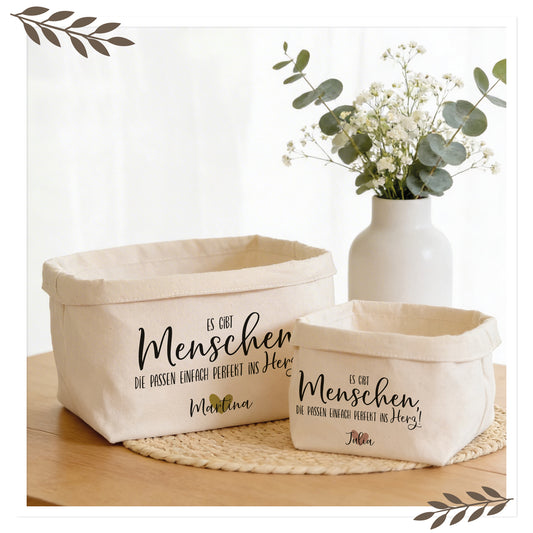 Personalisierter Geschenkkorb „Es gibt Menschen…“ mit Name