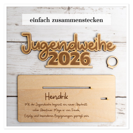 Personalisiertes Geldgeschenk zur Jugendweihe 2026