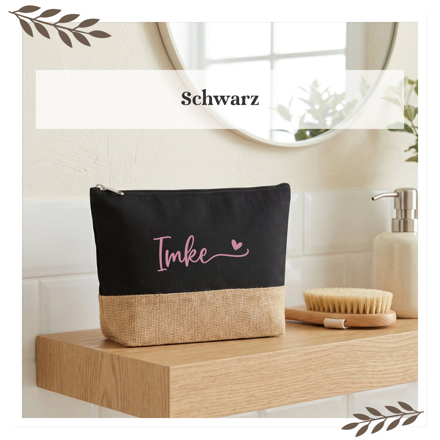 Personalisierte Kosmetiktasche mit Name KT003
