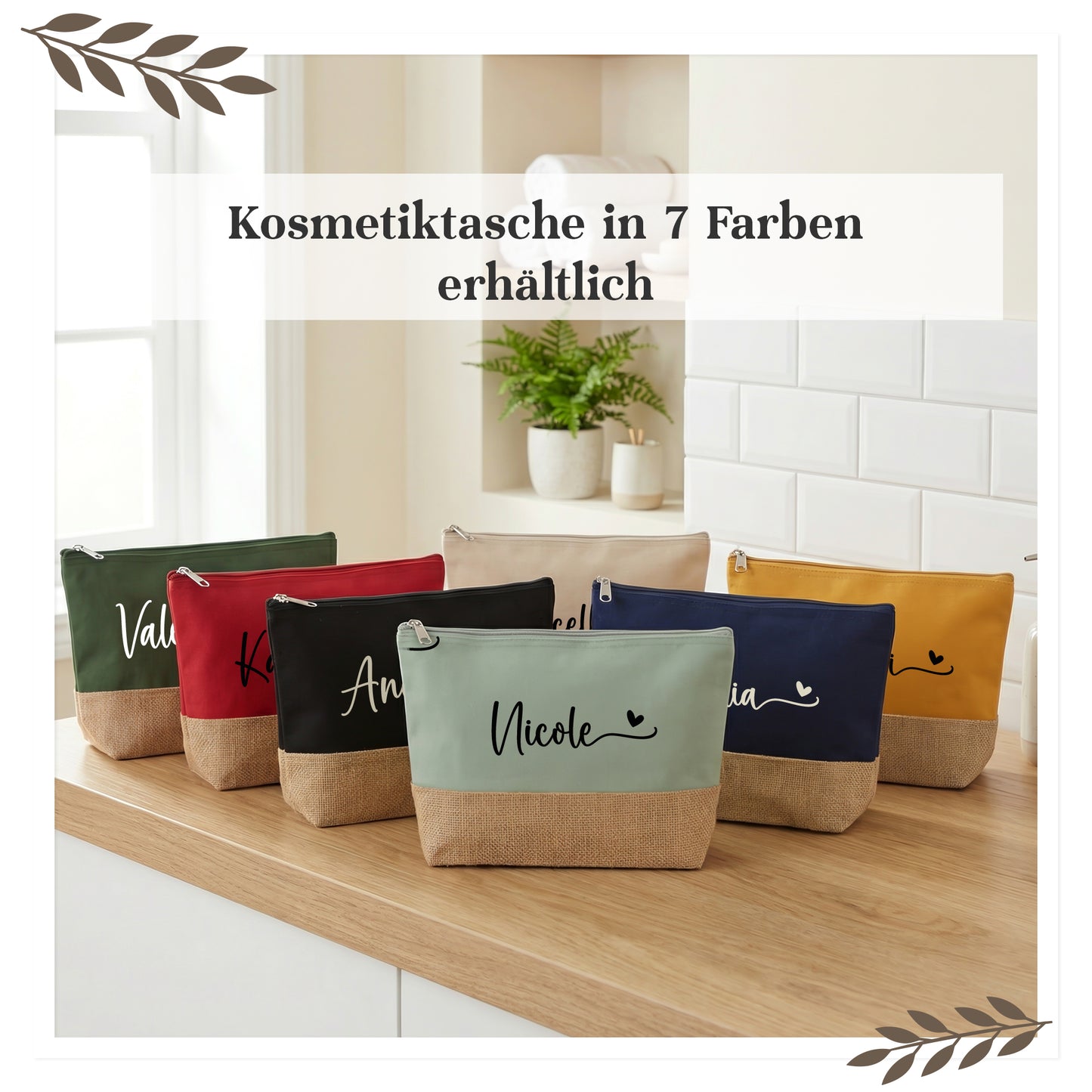 Personalisierte Kosmetiktasche mit Name KT003