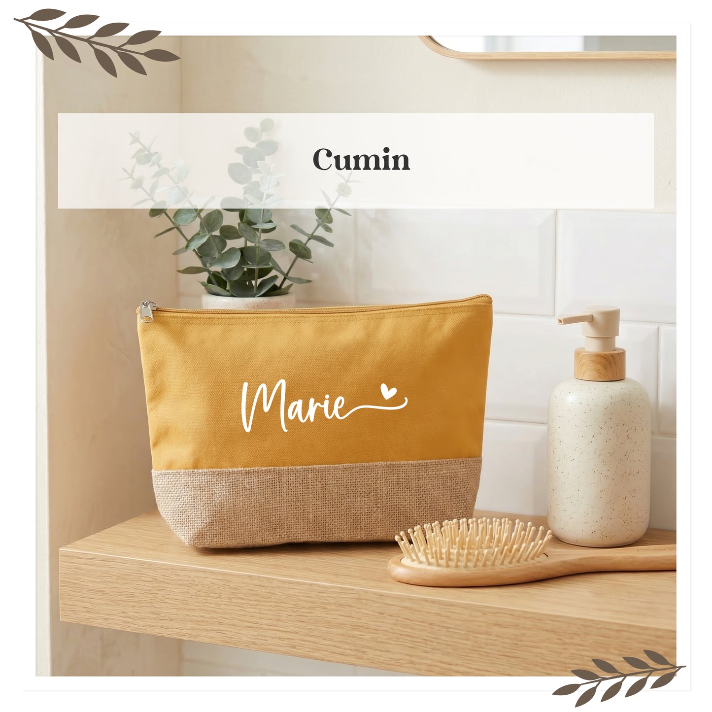 Personalisierte Kosmetiktasche mit Name KT003