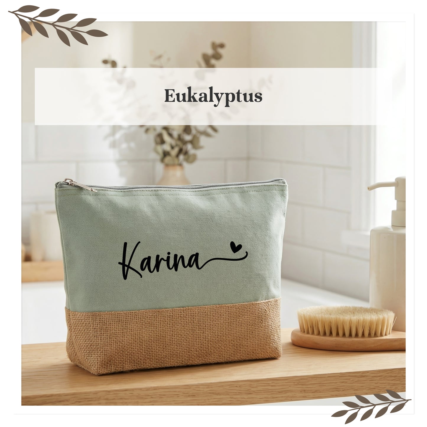 Personalisierte Kosmetiktasche mit Name KT003