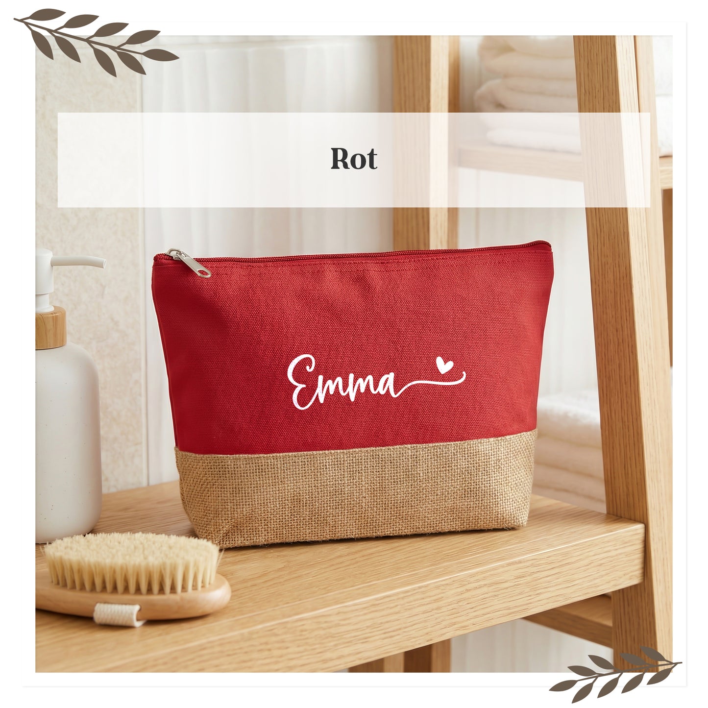 Personalisierte Kosmetiktasche mit Name KT003