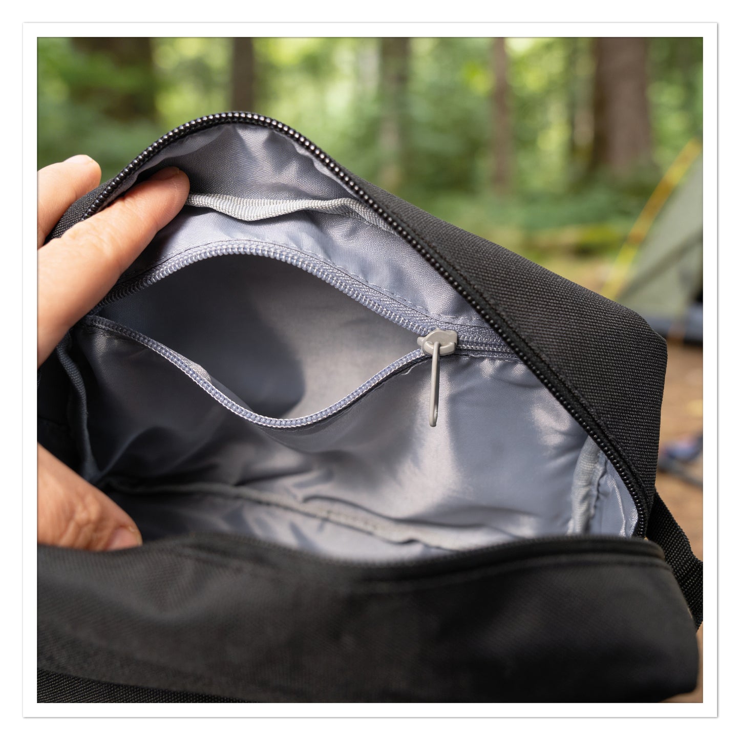 Personalisierte Kulturtasche „Happy Camper“ mit Name