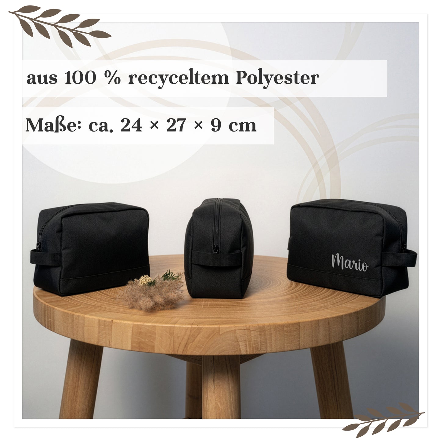 Personalisierte Kulturtasche mit Namen