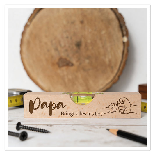 Mini Wasserwaage – Papa Bring alles ins Lot