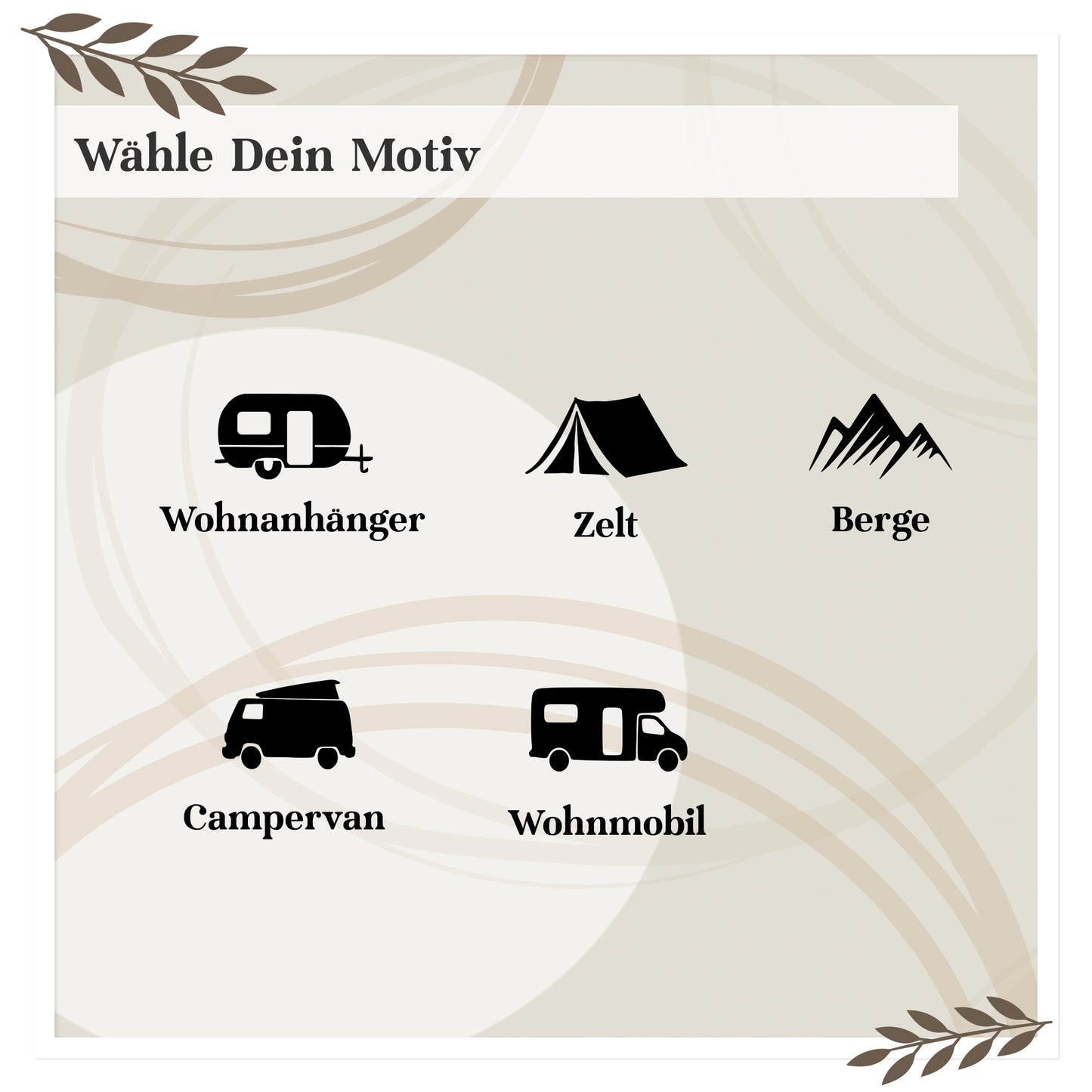 Personalisierte Emaille Tasse Happy Camper