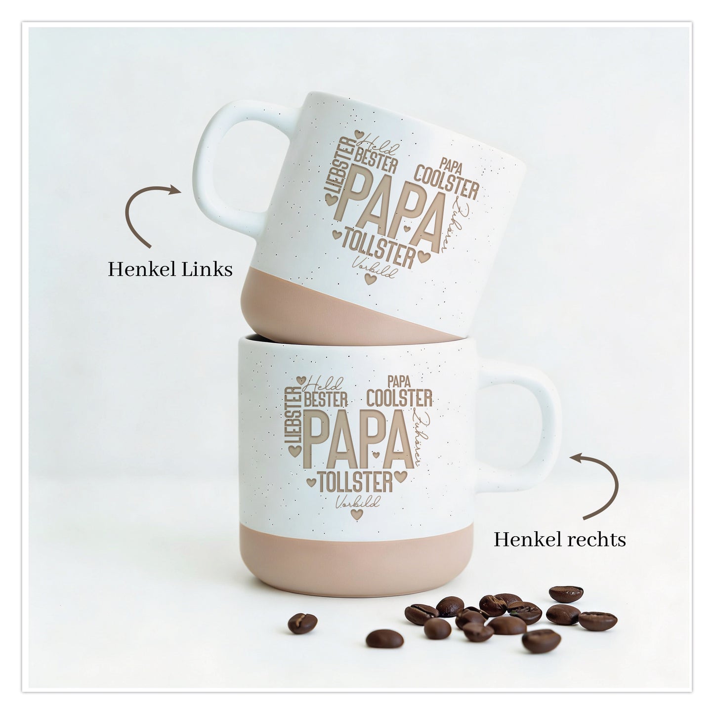 Papa Tasse „Bester Papa“ – Gravierte Keramiktasse