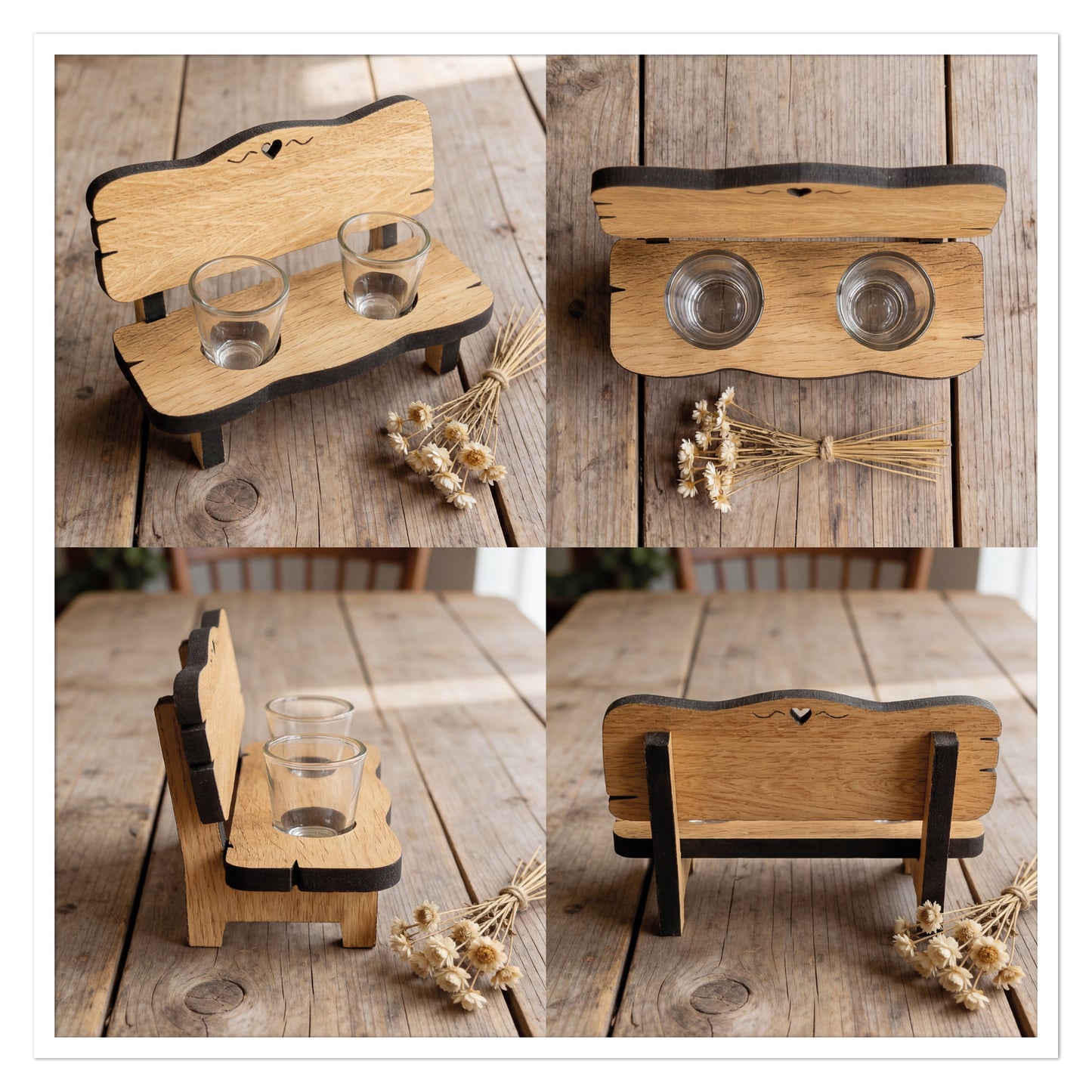 Personalisierte Schnapsbank Ringe mit Namen und Datum