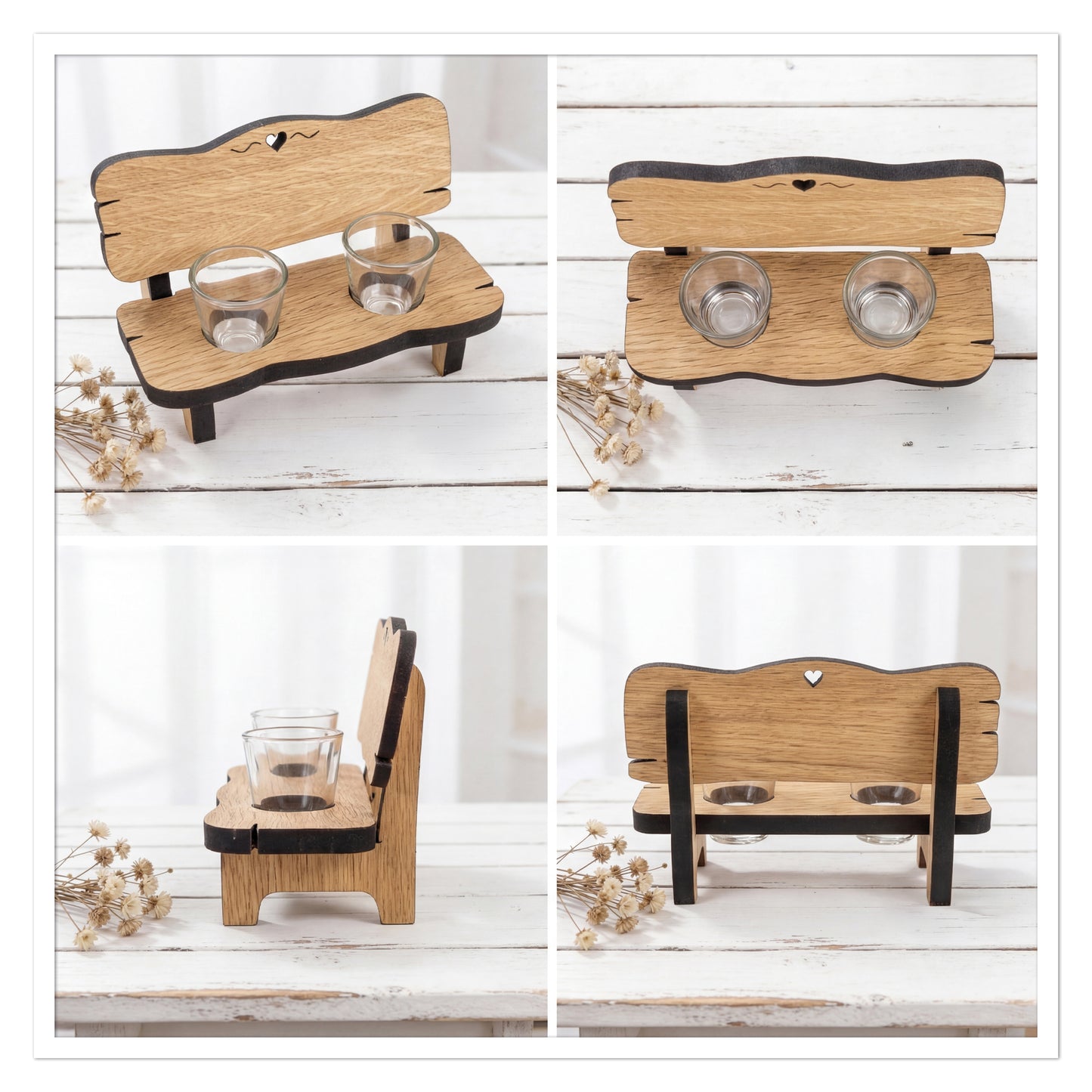 Gravierte Schnapsbank Mama & Papa