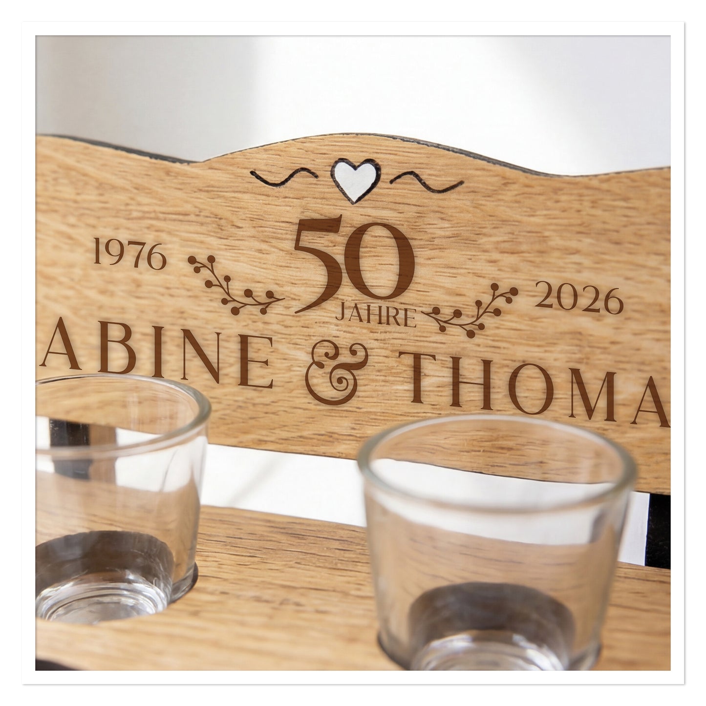 Schnapsbank 50 Jahre Goldene Hochzeit personalisiert