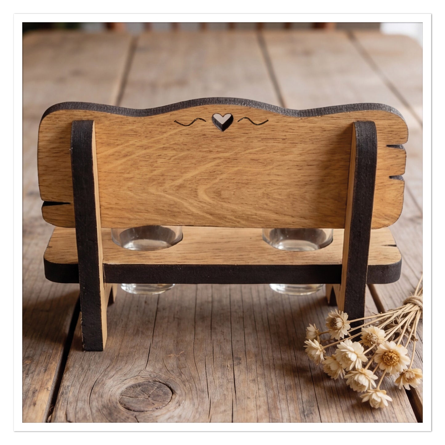 Personalisierte Schnapsbank Trauzeuge fragen