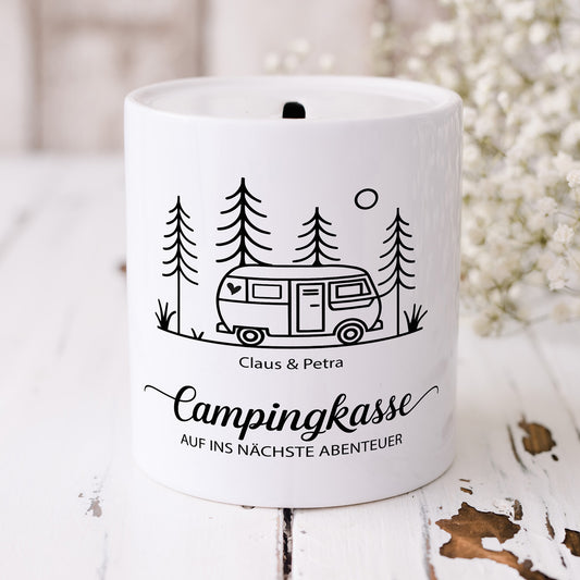 Spardose Campingkasse personalisiert