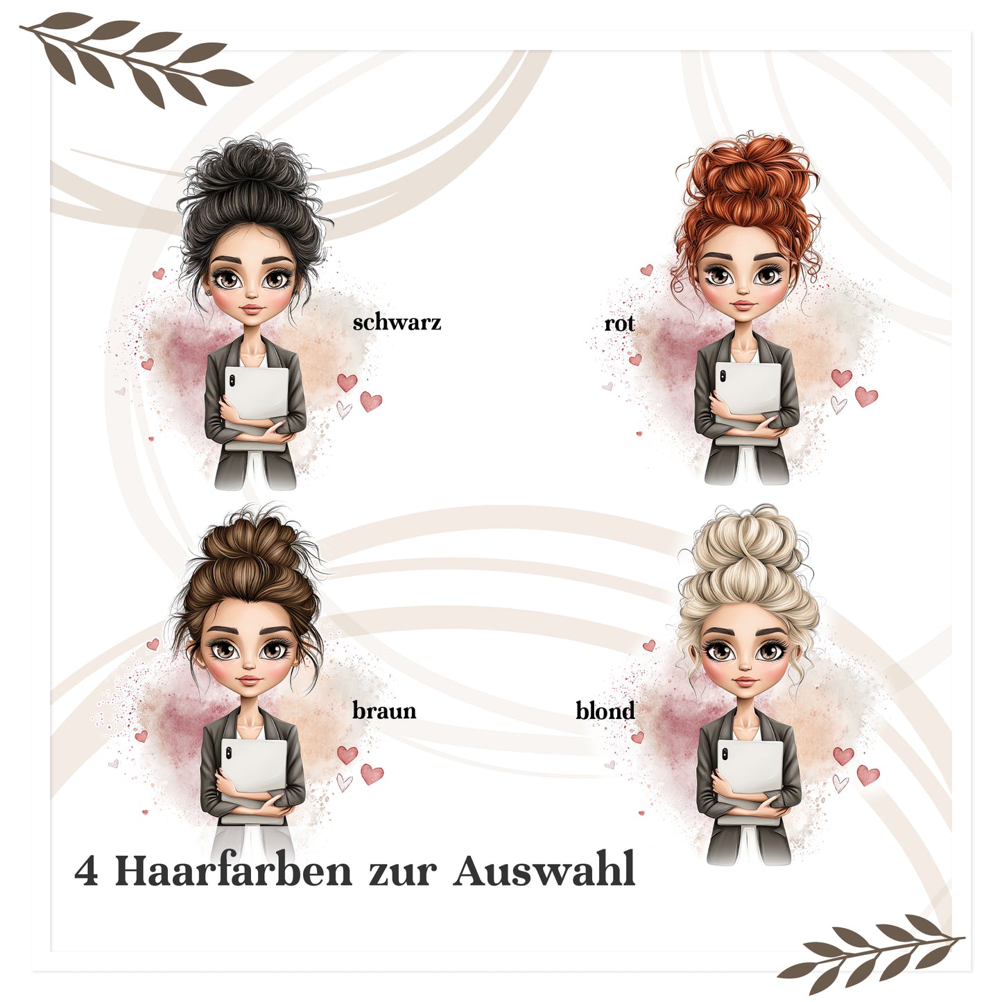 Tasse Chefin mit Herz personalisiert