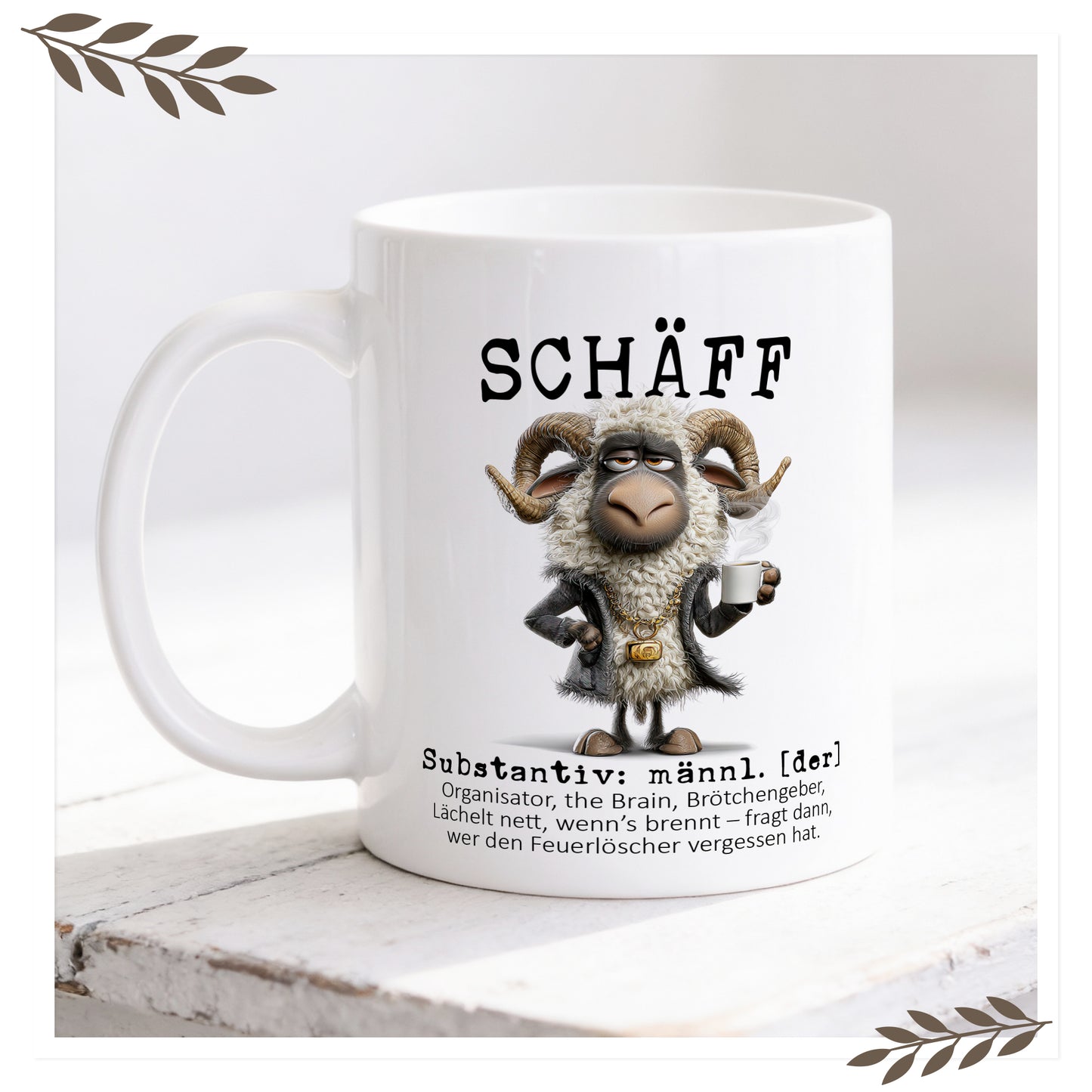 SCHÄFF Tasse – Lustige Definitionstasse für den Chef