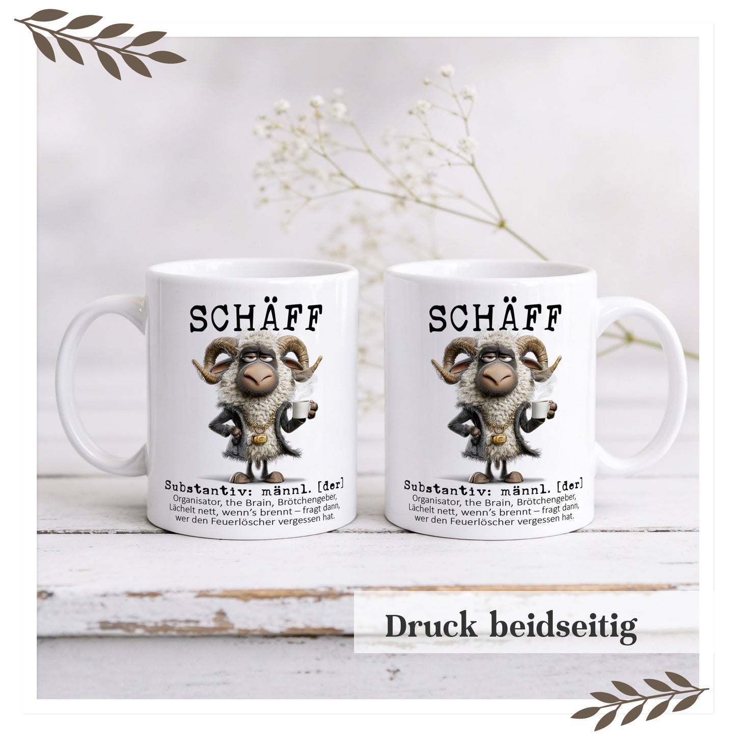 SCHÄFF Tasse – Lustige Definitionstasse für den Chef
