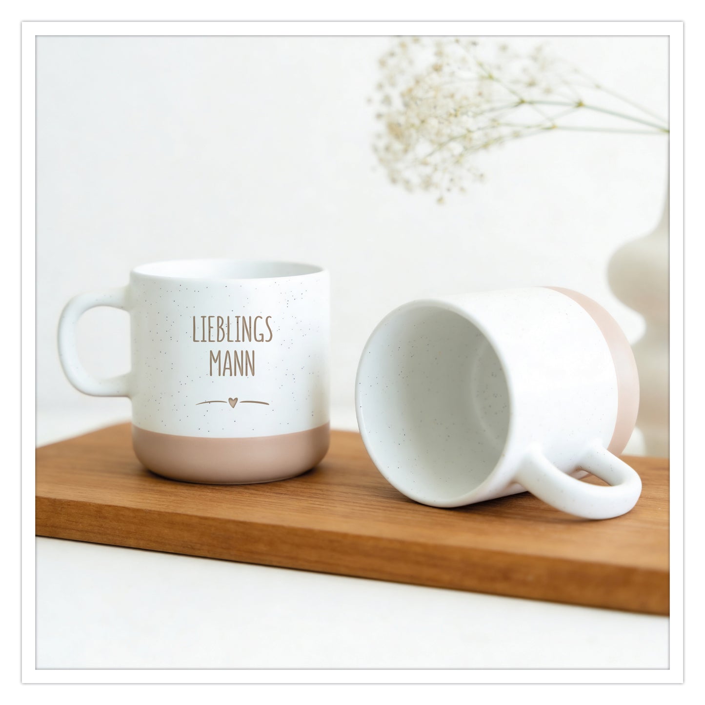 Personalisierte Tasse mit Wunschtext – Gravur individuell