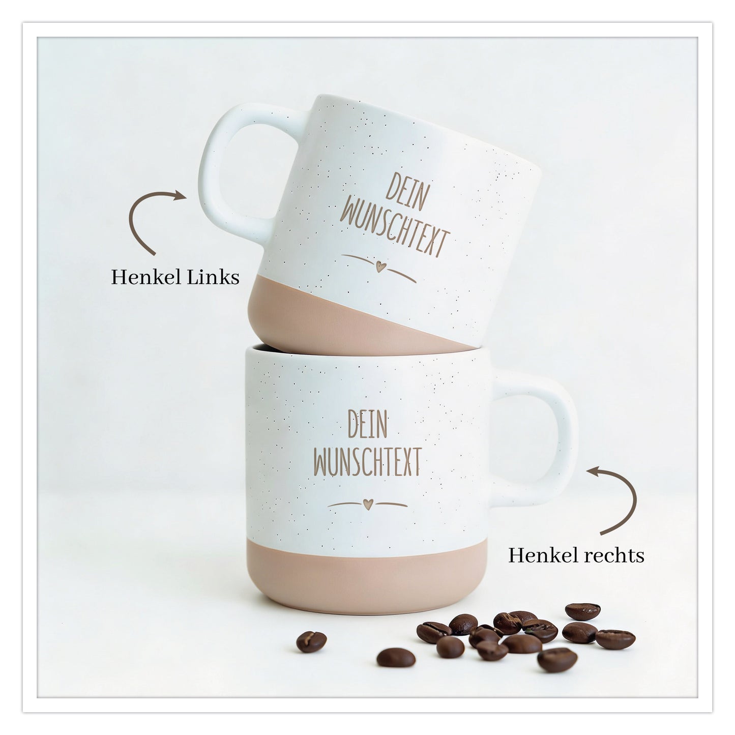 Personalisierte Tasse mit Wunschtext – Gravur individuell