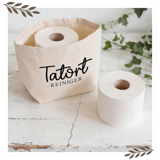 Utensilo für Toilettenpapier - 'Tatort Reiniger'