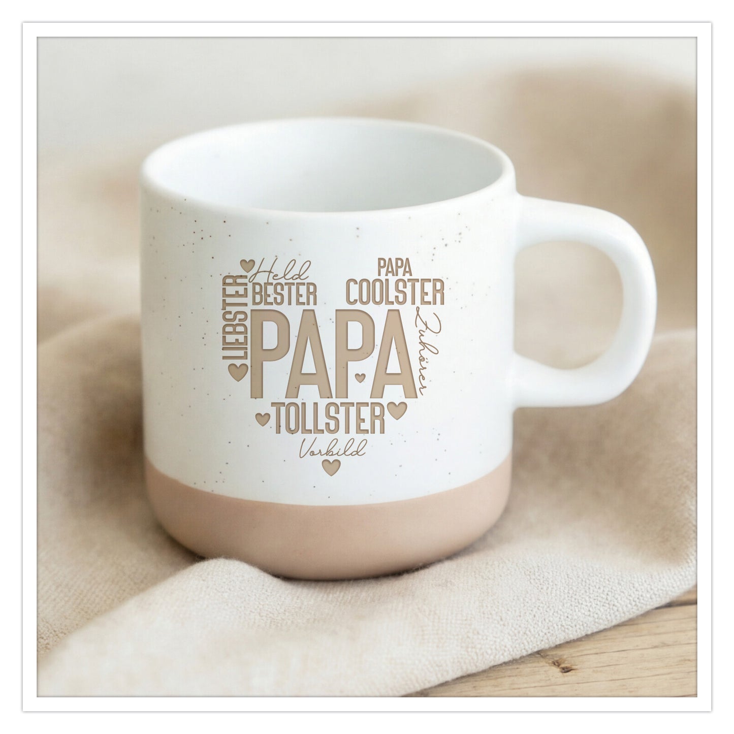 Papa Tasse „Bester Papa“ – Gravierte Keramiktasse