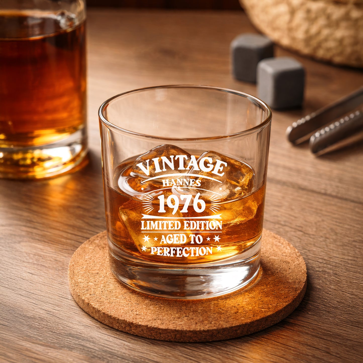 Vintage Whisky Glas personalisiert 30 cl
